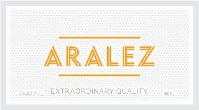 Aralez Armenian Vodka label