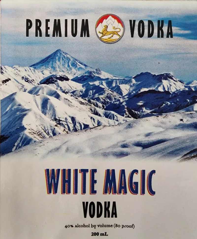 White Magic Vodka label