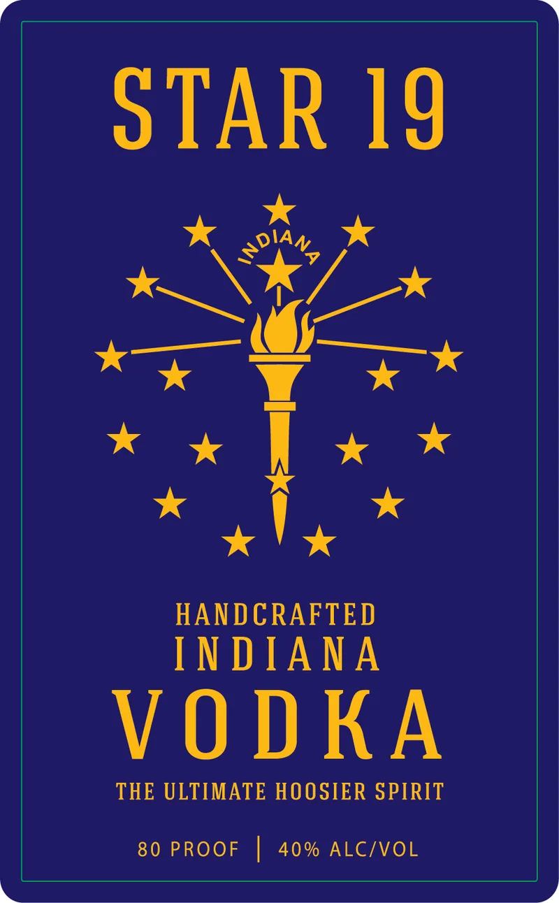 Star 19 Indiana Vodka N/a label