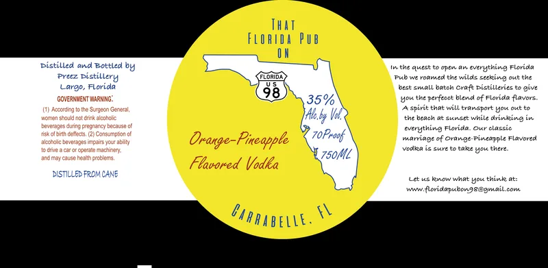 That Florida Pub On Florida Us 98 label