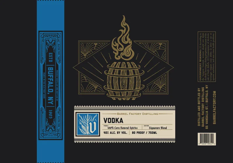 Barrel Factory Distilling Vodka