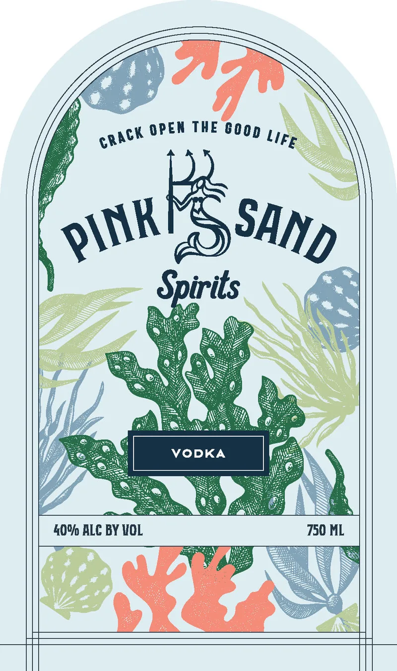 Pink Sand Spirits label