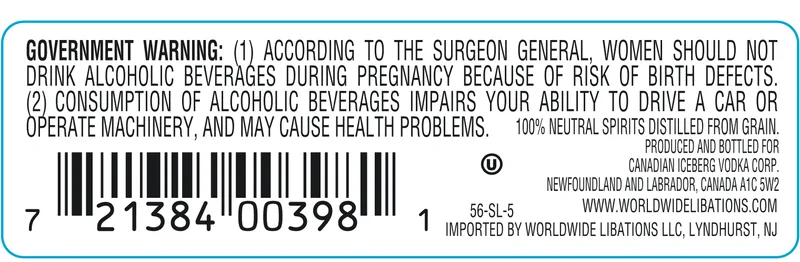 Iceberg label