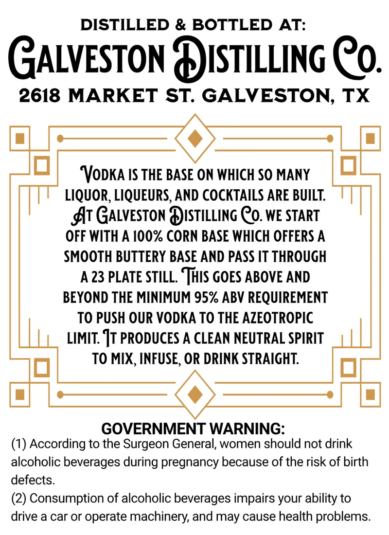 Galveston Distilling CO