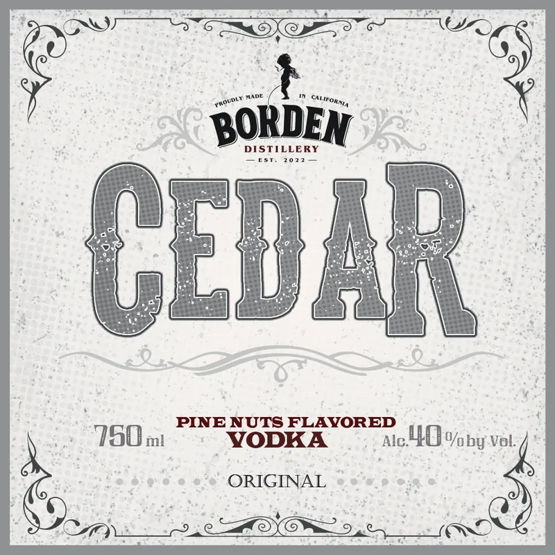 Cedar label