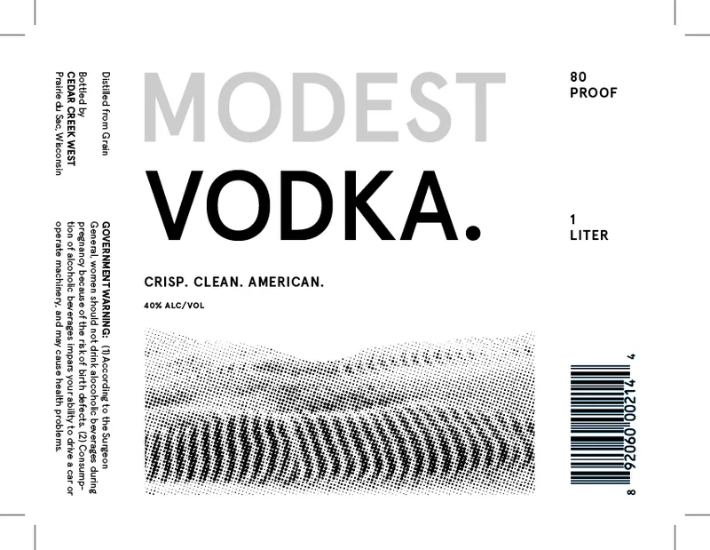 Modest Vodka.