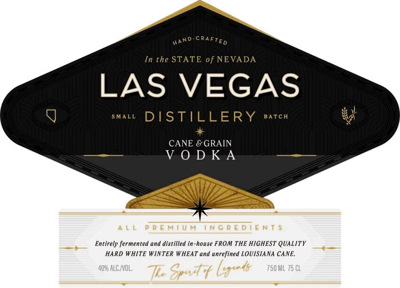 Las Vegas Distillery Cane & Grain label