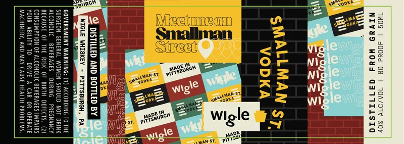 Wigle Smallman St. Vodka label
