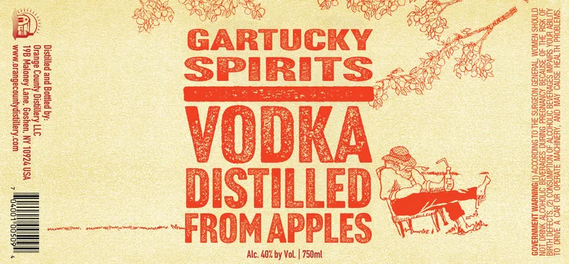 Gartucky Spirits label