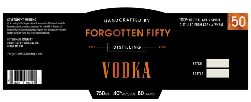 Forgotten Fifty Distilling