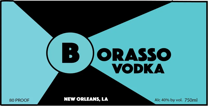 Borasso Spirits Vodka label