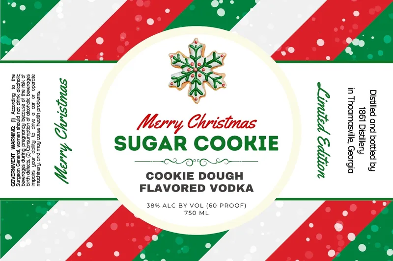 Merry Christmas Sugar Cookie