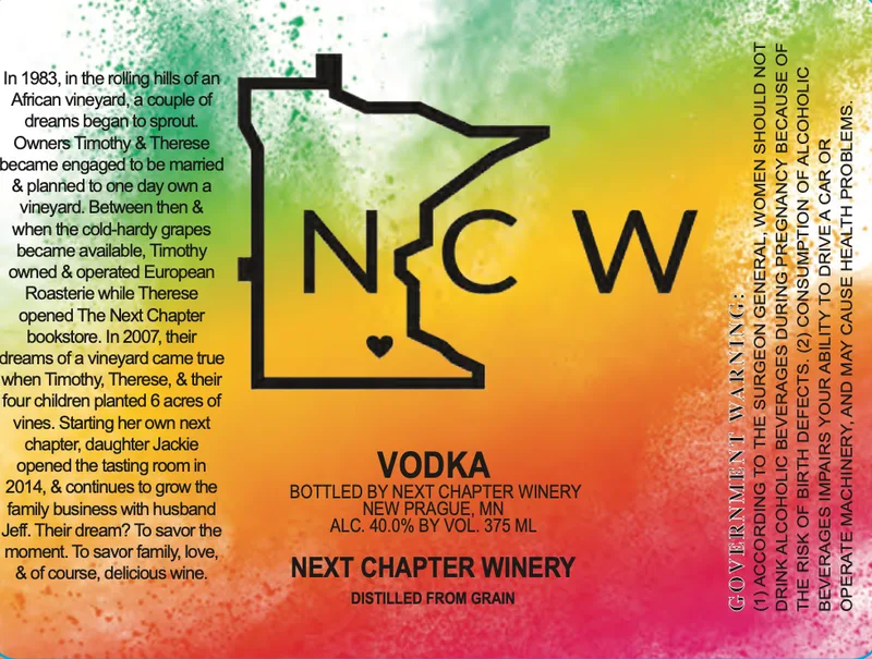 Next Chapter Winery label
