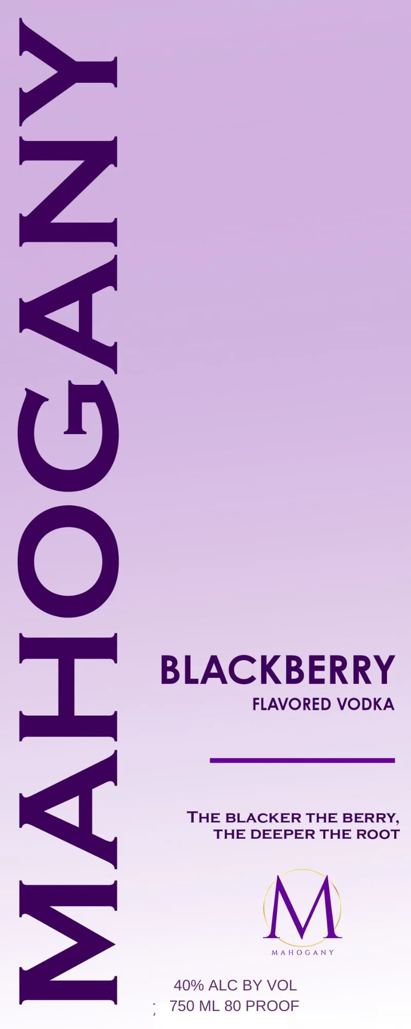 Mahogany label