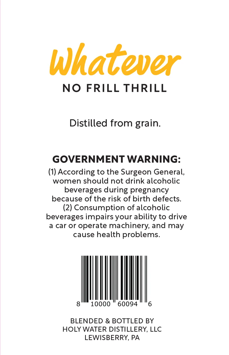 Whatever Orange Flavored Vodka