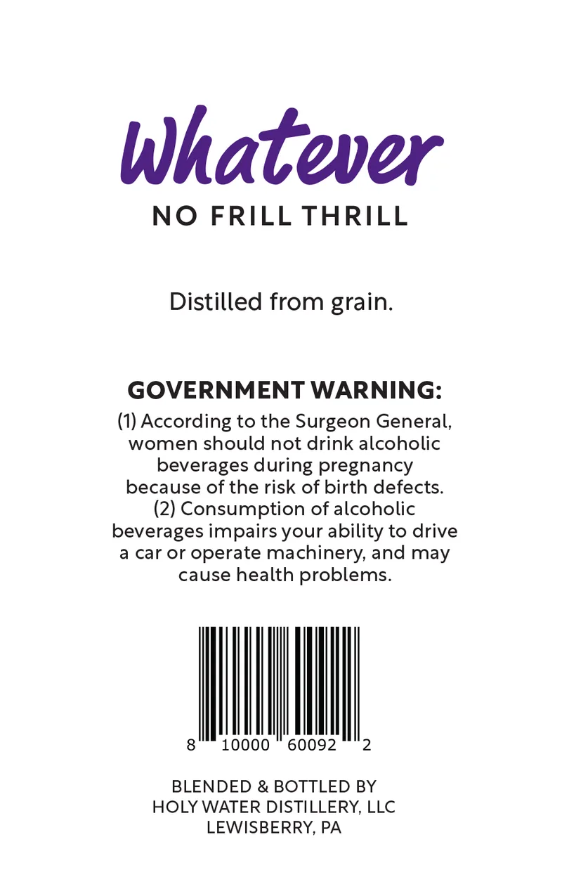 Whatever Grape Flavored Vodka