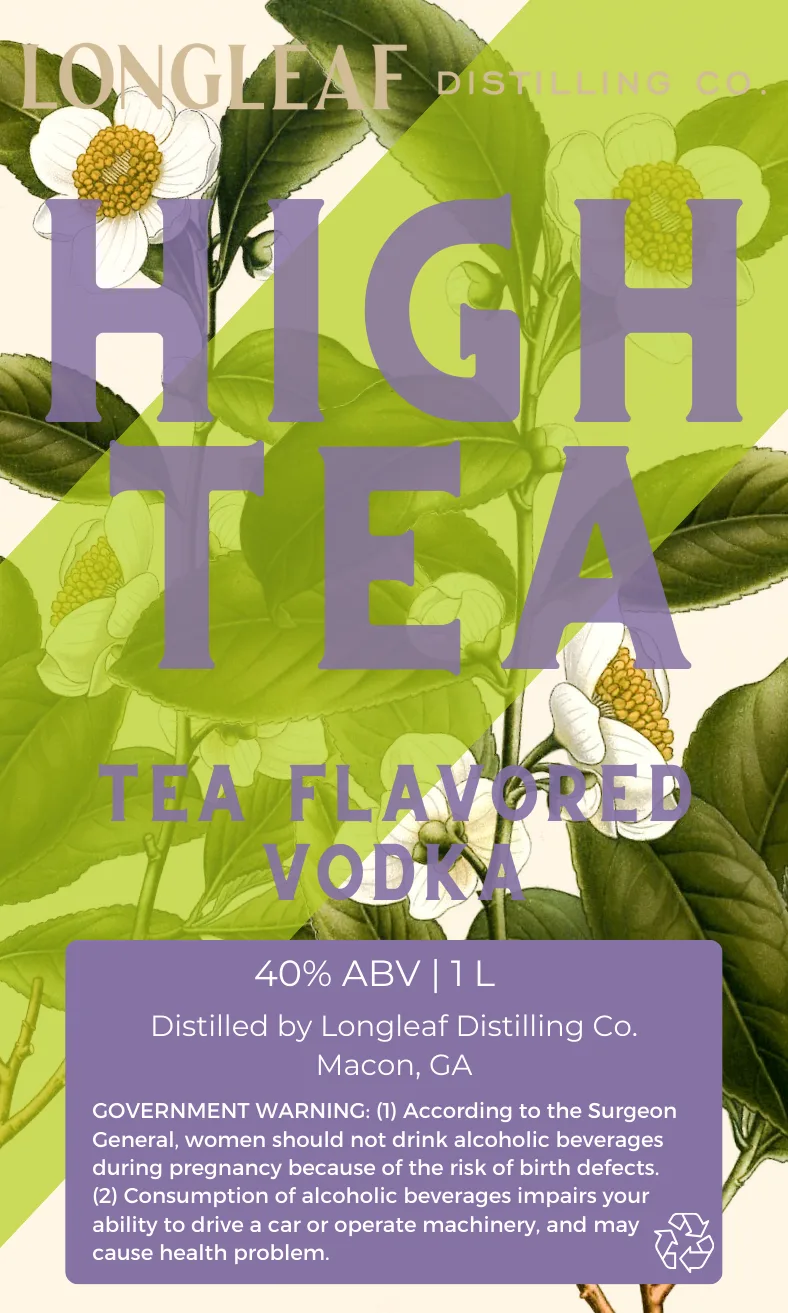 High Tea label