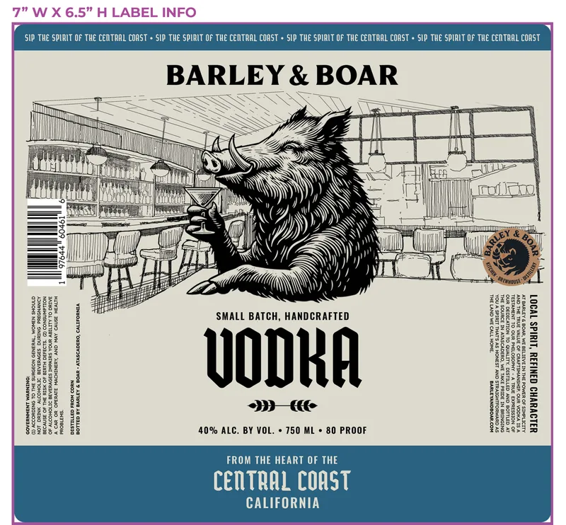 Barley & Boar label