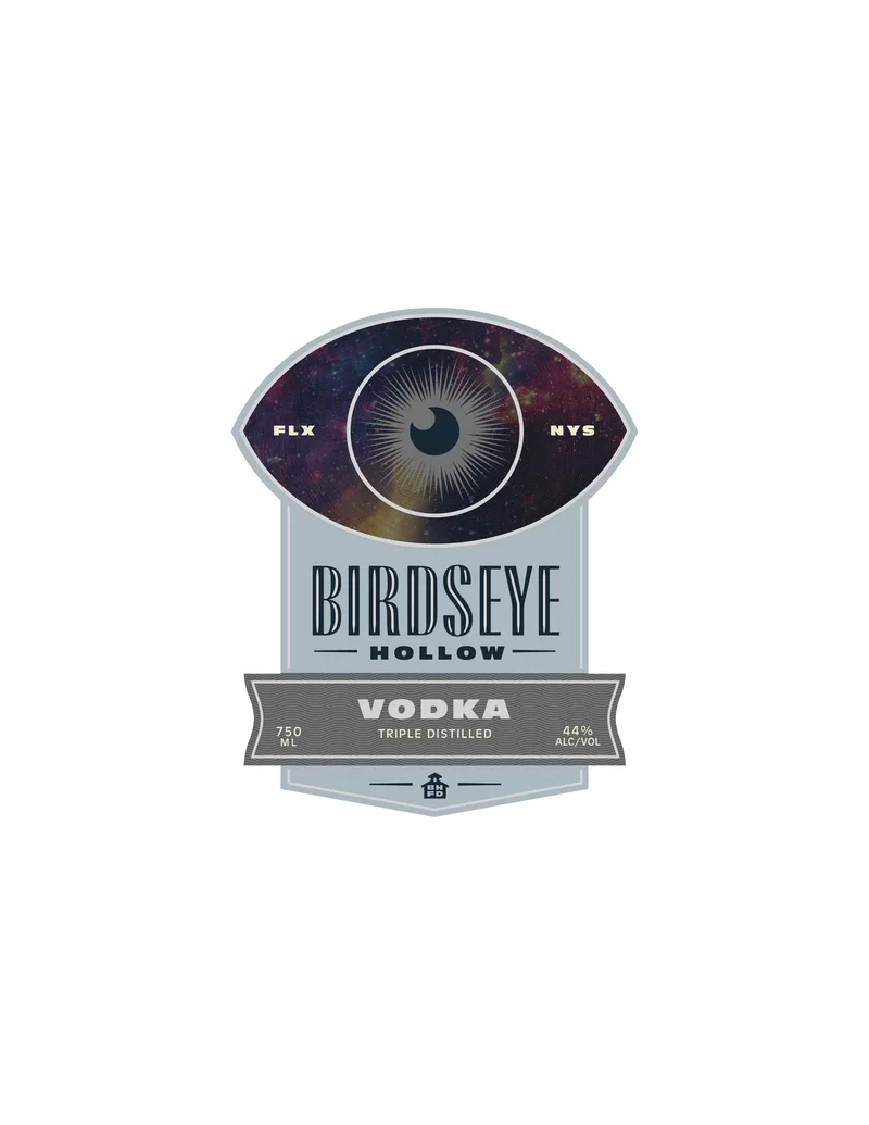 Birdseye Hollow Triple Distilled label