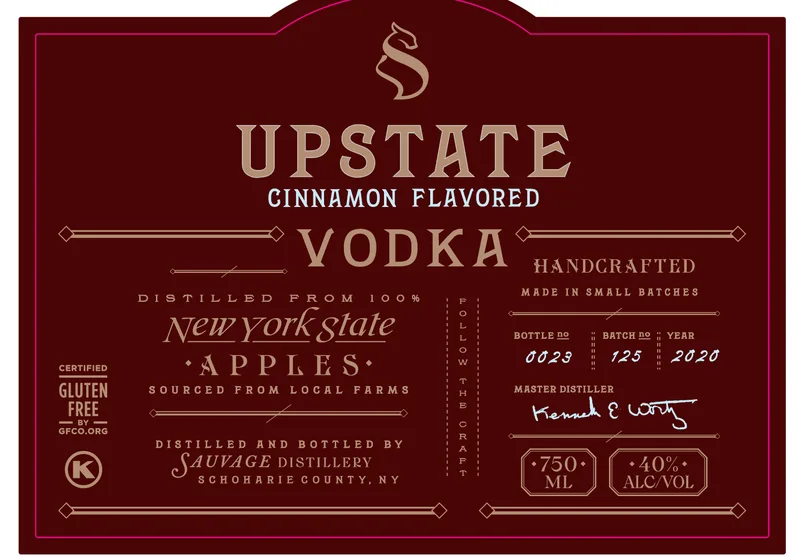 Upstate By Sauvage Cinnamon label