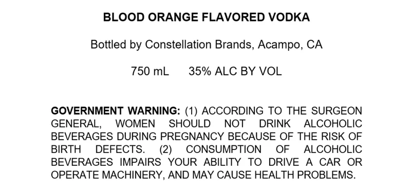 Vodka - Orange Flavored