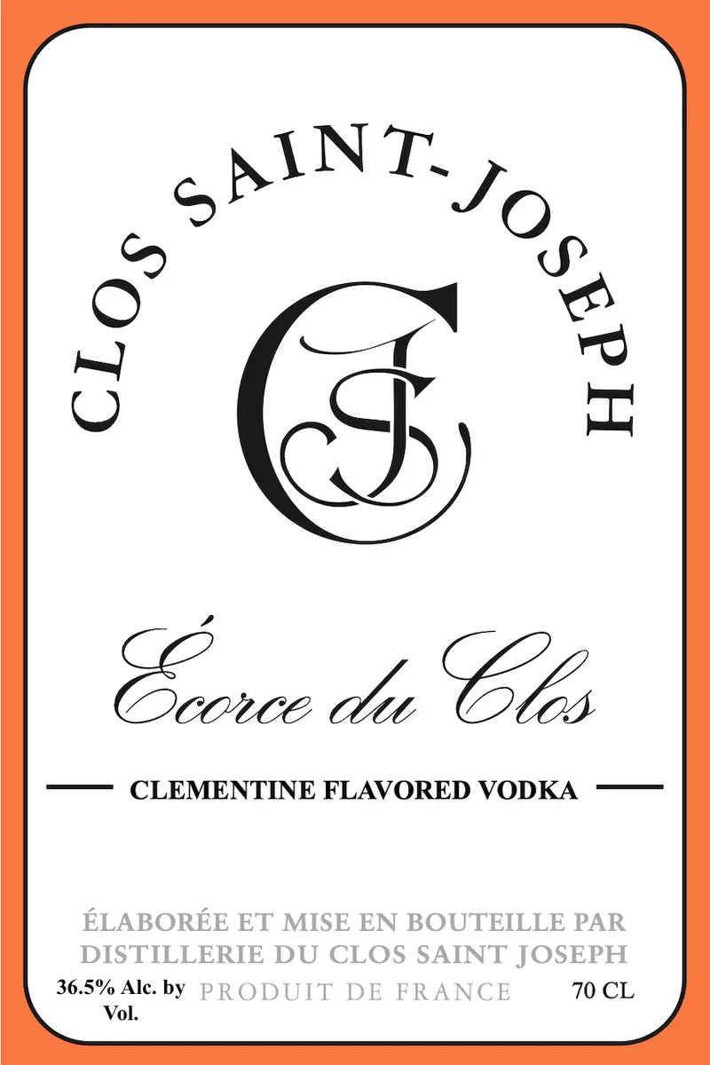 Clos Saint Joseph Ecorce Du Clos label
