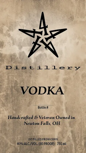 44444 Distillery label