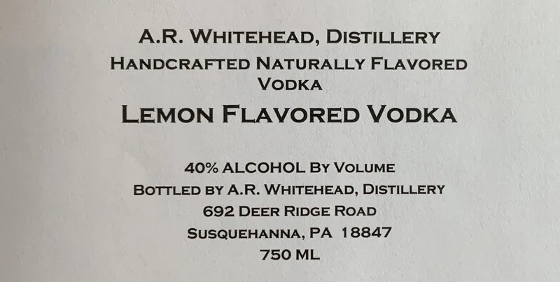 Vodka - Lemon Flavored