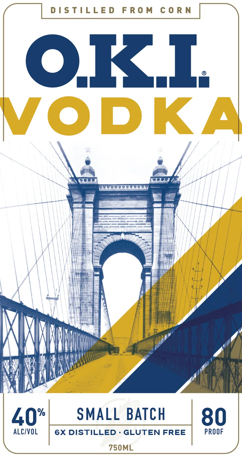 O.k.i. Vodka label