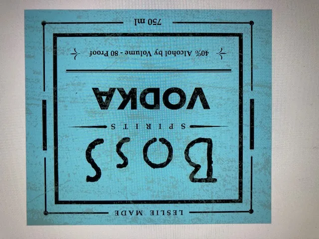 Boss Spirits label