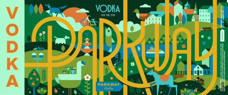 Parkway Distillery label