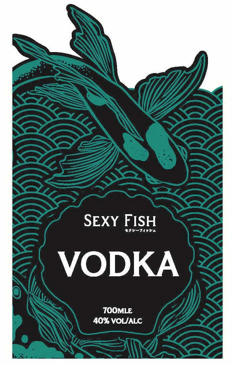 Sexy Fish Vodka label