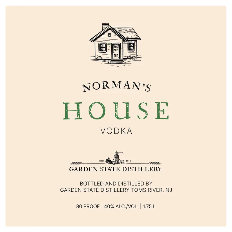 Garden State Distillery House label