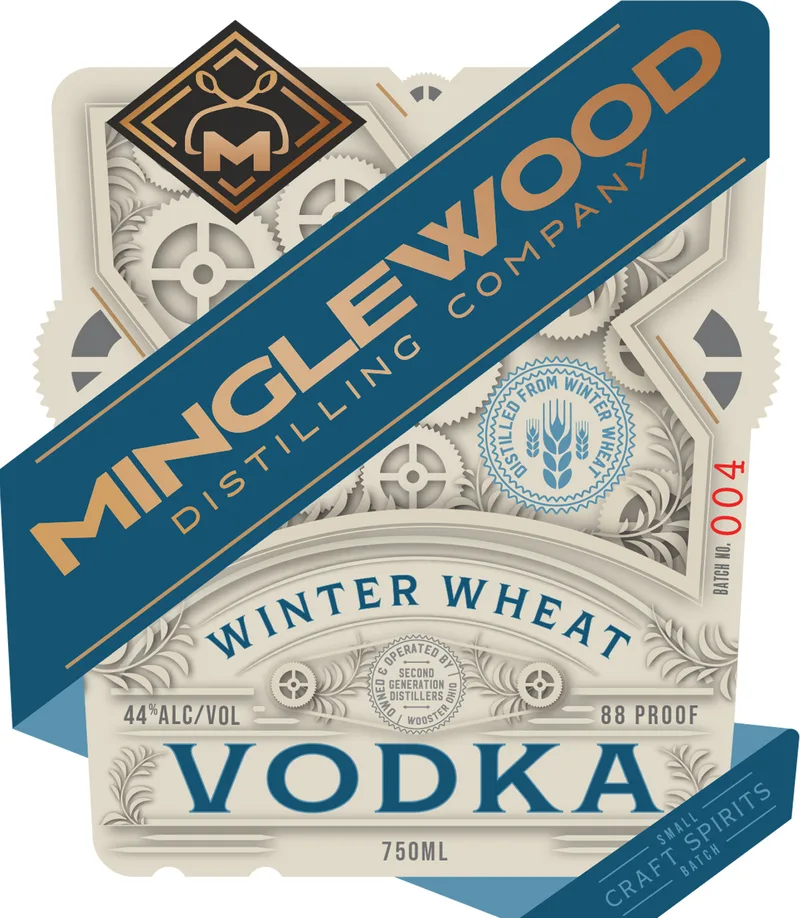 Minglewood Vodka label