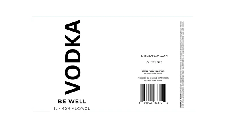Be Well Vodka