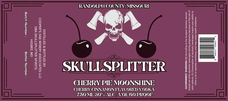 Skullsplitter Spirits label