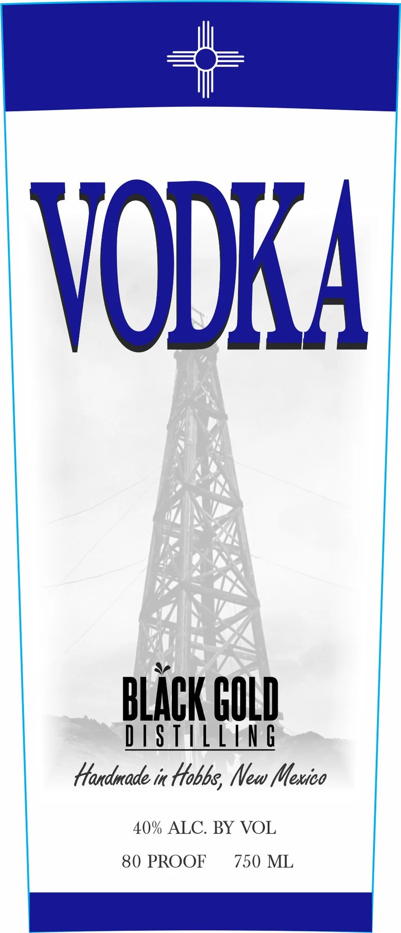 Black Gold Distilling label