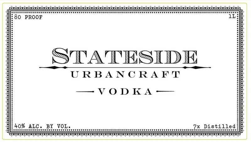 Stateside Vodka Urbancraft label