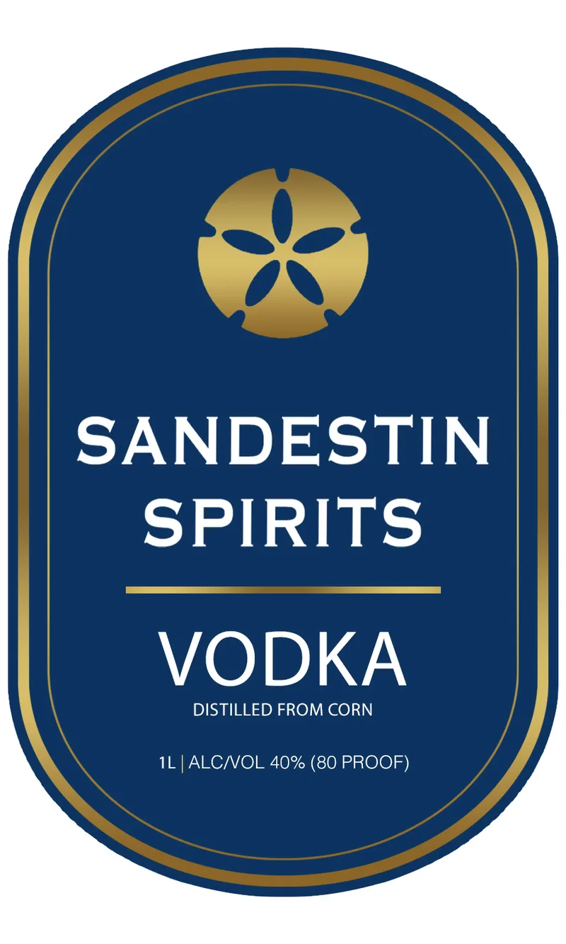 Sandestin Spirits label