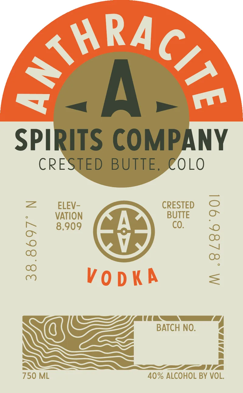 Anthracite Spirits Company label