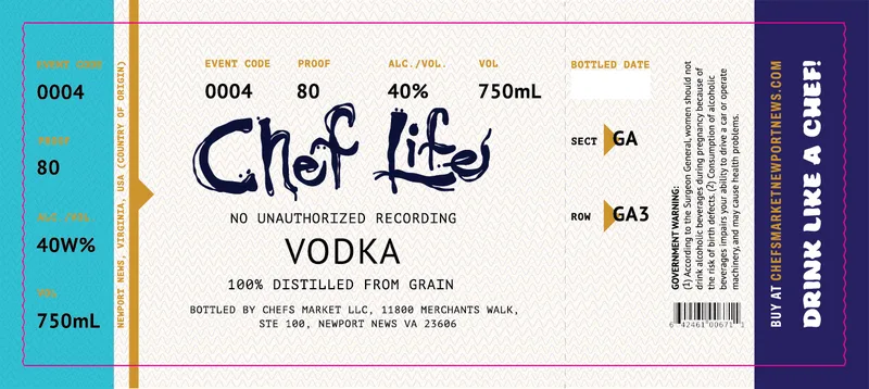 Chef Life label