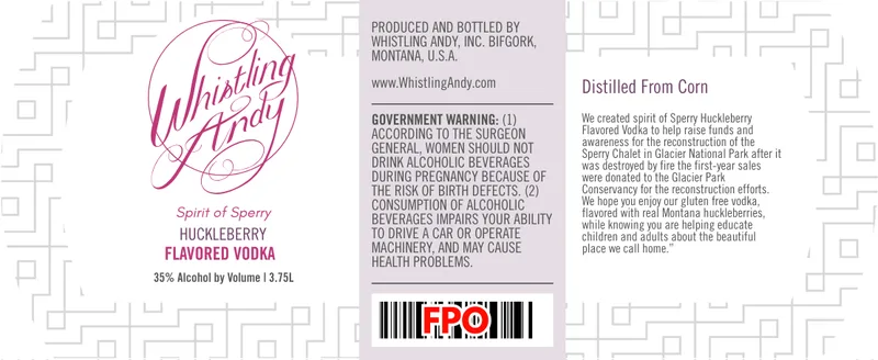 Whistling Andy Spirit Of Sperry label