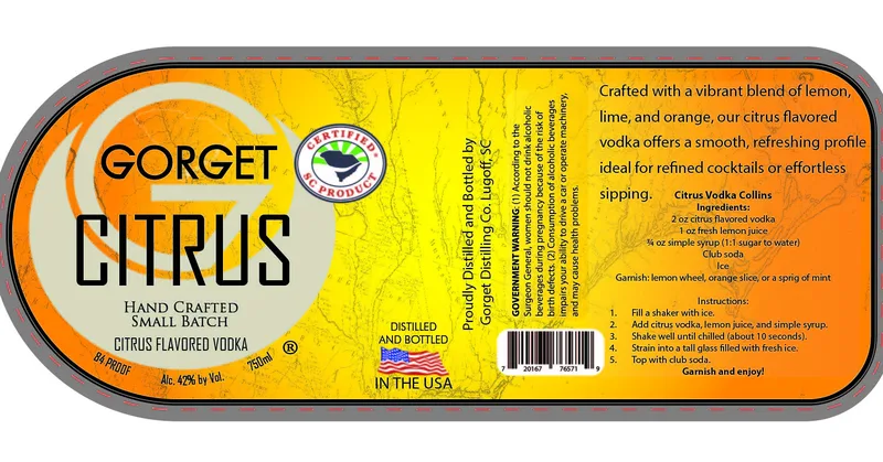 Gorget Citrus label