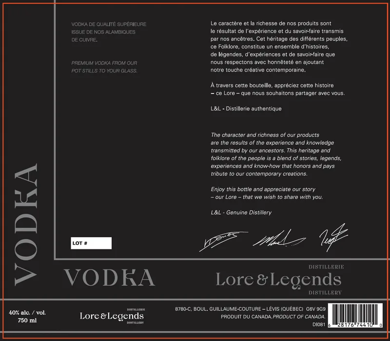 Lore & Legends label