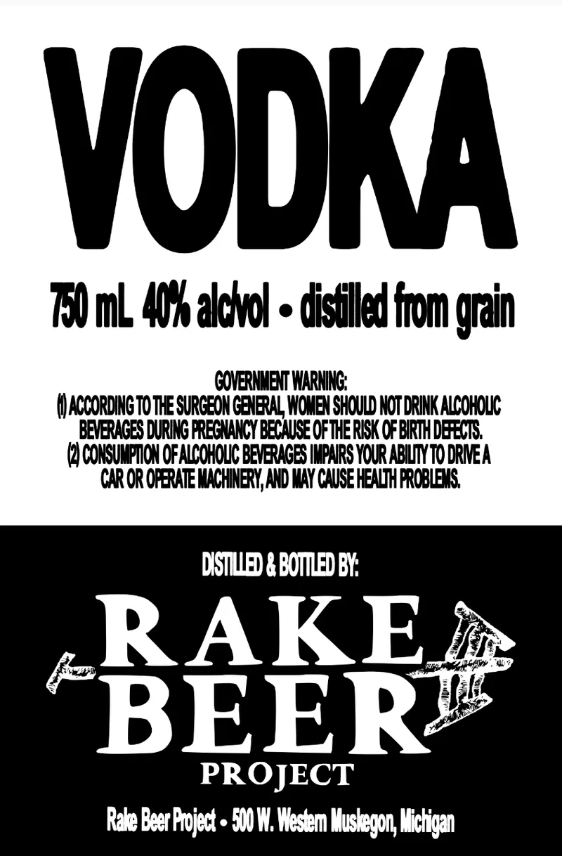 Rake Beer Project label