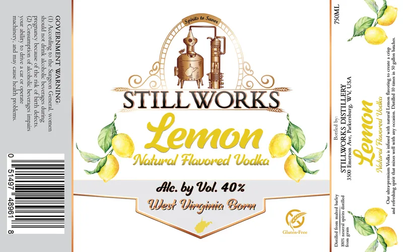 Stillworks Lemon Flavor Vodka