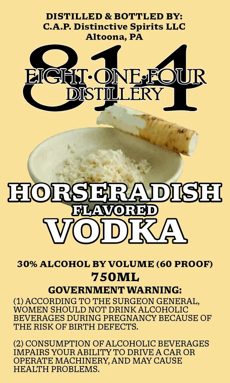 Eight One Four Distillery label