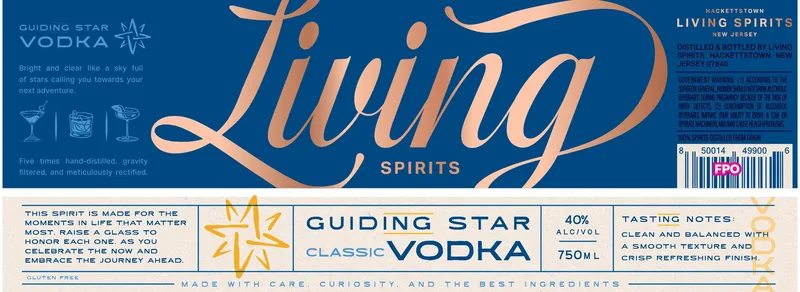 Classic Vodka Guiding Star Classic Vodka label