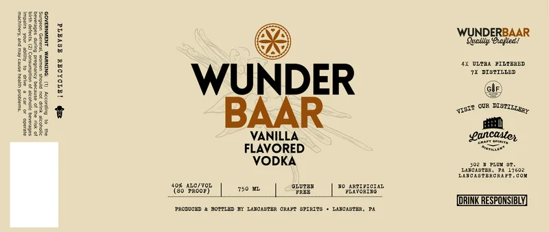 Wunderbaar Vanilla Flavored Vodka