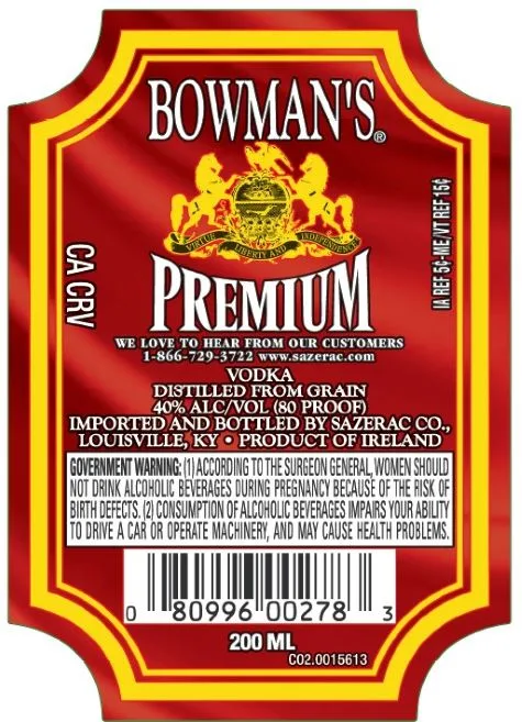 Vodka 80-89 Proof Usb